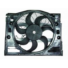 1999-06 BMW 3 Series Condenser Fan & Motor Assy (Pusher - 7 Fan Blades)