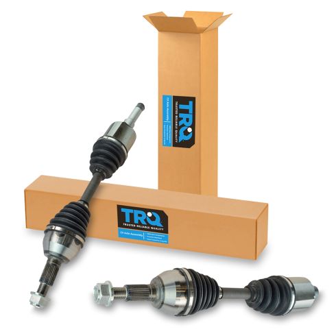 09 Aura; 09-10 G6; 09-12 Malibu w/2.4L & 6 Spd AT Front Outer CV Axle Shaft PAIR