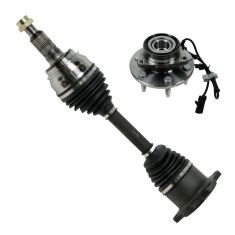 99-07 Cadillac, Chevy, GMC Pickup/SUV Multifit Front Wheel Hub & Axle Kit LF=RF