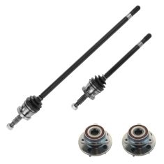 99-04 Grand Cherokee Front CV Axle Shaft & Wheel Bearing & Hub Kit