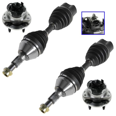 04-10 Chevy Malibu; 05-10 Pontiac G6; 07-09 Saturn Aura Front Axle & Wheel Hub Kit