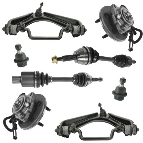 03-05 Aviator; 02-05 Explorer; Mountainer Front Suspension Kit (8 Piece)