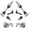 99-07 Silvrdo, Sierra; 00-06 FS SUV 1500 w/4WD Frt CV Axle Shft, Hub, Balljnt, Outer Tie Kit (Set 8)