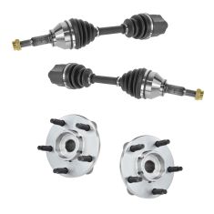 06-07 HHR; 08 HHR w/ Drum (wo ABS) Frt Outer CV Axle Shaft & Hub Assembly Kit (4