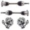 04-07 Nissan Armada, Titan, QX56 Front CV Axle Shaft & Hub Assembly Kit (4pc)