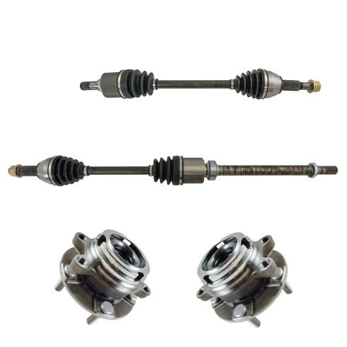14-17 Nissan Altima 2.5L Sedan Front CV Axle Shaft & Hub Assembly Kit (4pc)
