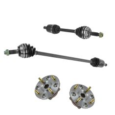 90-93 Honda Accord w/AT Front Outer CV Axle Shaft & Hub Assembly Kit (4pc)