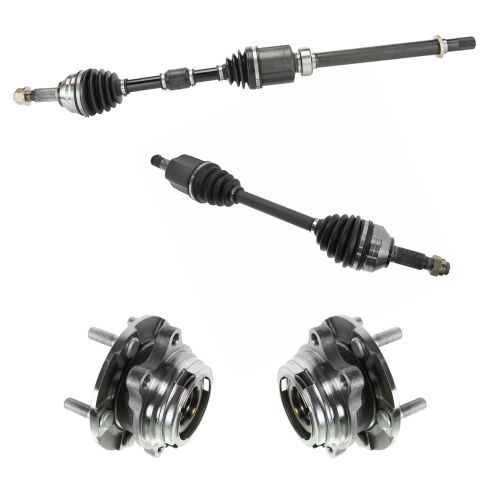07-13 Altima w/2.5L & CVT Outer CV Axle Shaft & Hub Assembly Kit (4pc)