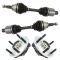 12-17 Ram 1500 w/4WD Front CV Axle Shaft & Hub Assembly Kit (4pc)