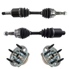 10-15 Chevy Equinox, GMC Terrain V6 Front CV Axle & Hub Assembly Kit (4pc)