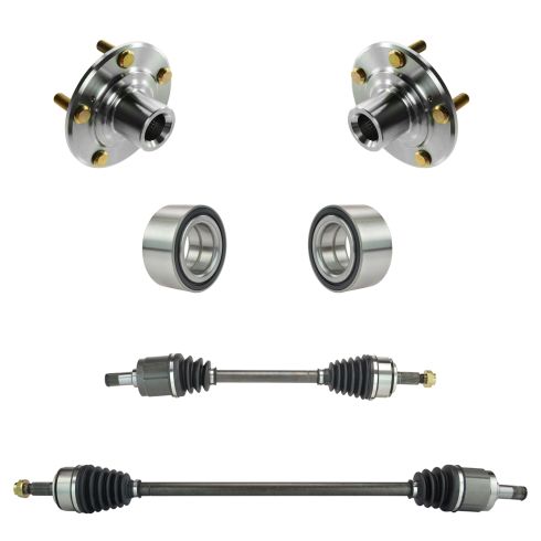 03-07 Honda Accord 2.4L w/ AT Front CV Axle Shaft & Wheel Bearing Kit