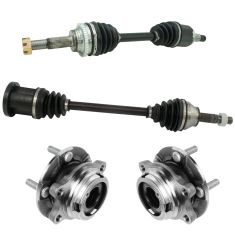 07-08 Infiniti G35X; 09-13 G37X; 11-12 G25X AWD Front CV Axle Shaft & Hub Kit