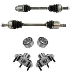 08-12 Honda Accord, 10-14 Acura TSX 3.5L AT Front CV Axle Shaft & Hub Kit (4pc)