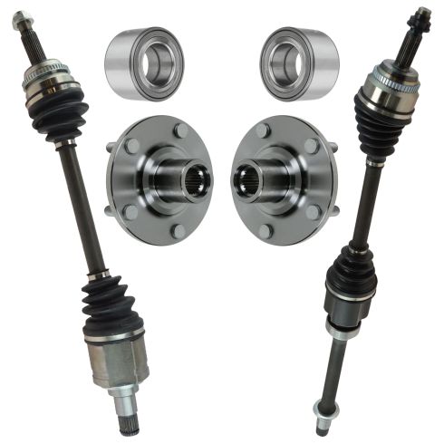 02-09 Camry, 04-08 Solara, 01-07 Highlander FWD 2.4L Front CV Axle & Hub Kit 6pc