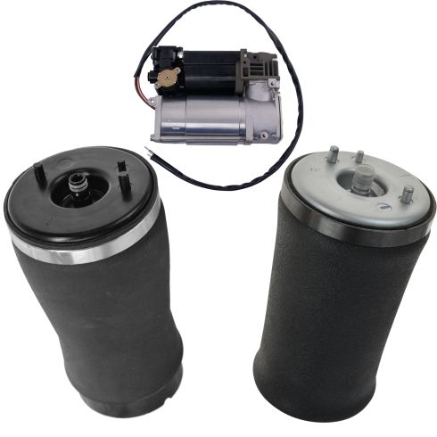 00 BMW X5; 01-06 BMW X5 (exc Sport) Rear Air Suspension Kit 3pc