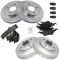 00-04 Ford Focus (exc SVT) Front Rotors w/Semi Pads & Rear Drums w/Shoes