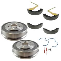 05-08 Silverado, Sierra 1500 (exc Hybrid) Rear Drum/Shoe/Hardware Set