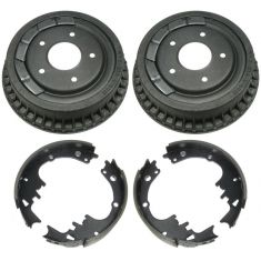Brake Shoe & Drum Kit w/Brake Fluid & Cleaner