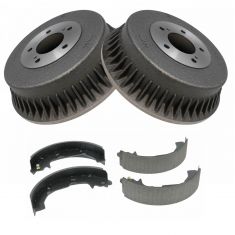 Brake Shoe & Drum Kit w/Brake Fluid & Cleaner