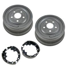 Brake Shoe & Drum Kit w/Brake Fluid & Cleaner