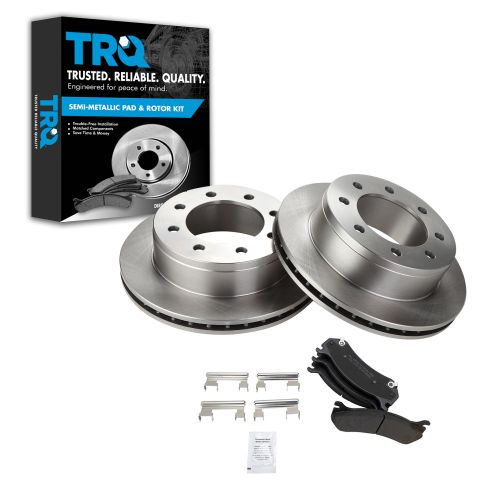 REAR Semi-Metallic Disc Brake Pad & Rotor Kit (AX55055 & AXMD785)