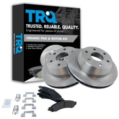 99-07 GM Full Size Truck Premium Posi Ceramic Brake Pads & Rotor Set Rear