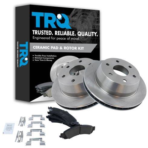 99-07 GM Full Size Truck Premium Posi Ceramic Brake Pads & Rotor Set Rear