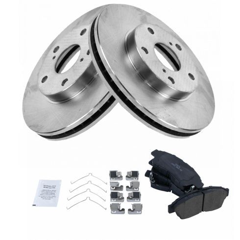 Genuine Toyota OEM Front Brake Pads & Rotors Set – For Camry SE 2012-2017