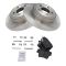 Rear Disc Brake Rotor & Premium Posi Ceramic Pad Set