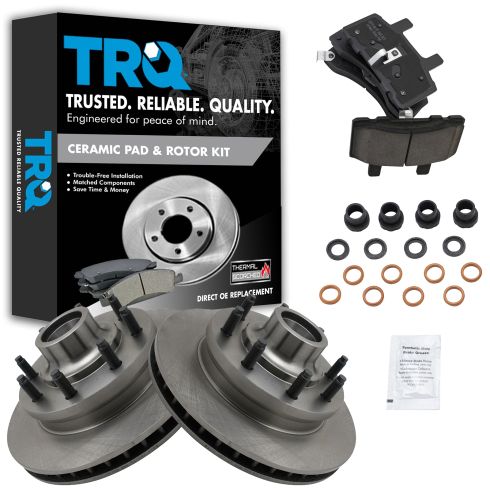 Front Disc Brake Rotor & Pad Set AX5374, AXCD370