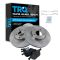 Front Semi-metallic Disc Brake Pads & Rotor Set  AXMD1044,  AX31363