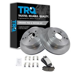 07-09 Equinox, Torrent; 08-09 Vue; 07-09 XL-7; Rear Ceramic Pads & Rotor Set