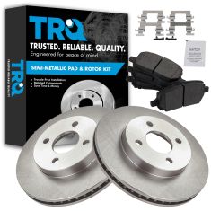 05-10 Cobalt; 07-10 G5; 03-07 Ion; 05-06 Pursuit (4 Lug) Front Metallic Pads & Rotors