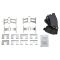 97-01 Honda Prelude Rear Premium Posi Semi-Metallic Disc Brake Pad & Rotors Kit