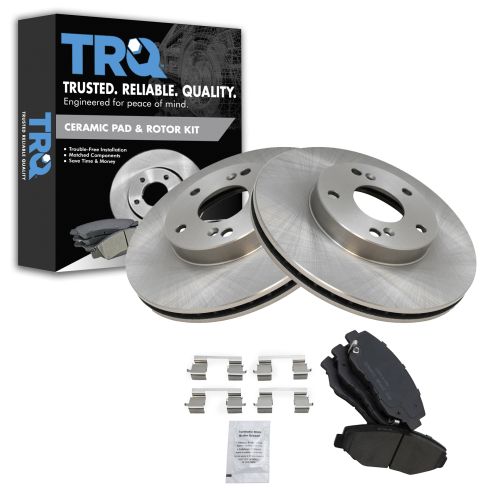 03-07 Honda Accord 2.4; 05 Accord Hybrid; 03-11 Element Front Posi Ceramic Pads & Rotors