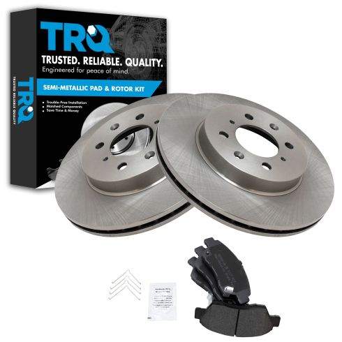 93-95 Civic EX Coupe (exc ABS); 94-97 Del Sol VTEC Front Metallic Pads & Rotors Set