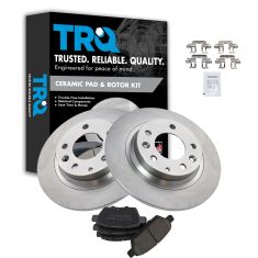 06-11 Fusion Milan 6; 06 Zephyr; 07-11 MKZ Rear Ceramic Pads & Rotors Set