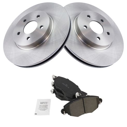 Front Ceramic Brake Pad & Rotor Kit For 02-08 Jaguar X-Type – Premium G-Coated Performance Set