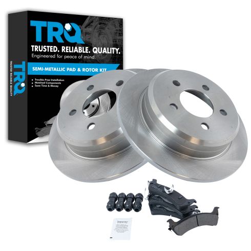 95-98 Jeep Grand Cherokee Rear Metallic Pads & Rotors Set
