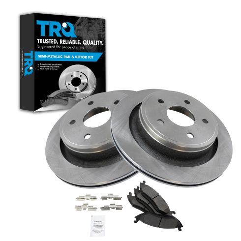 09-12 Ram 1500, 05-09 Durango; 07-09 Aspen Rear Metallic Pads & Rotors Set