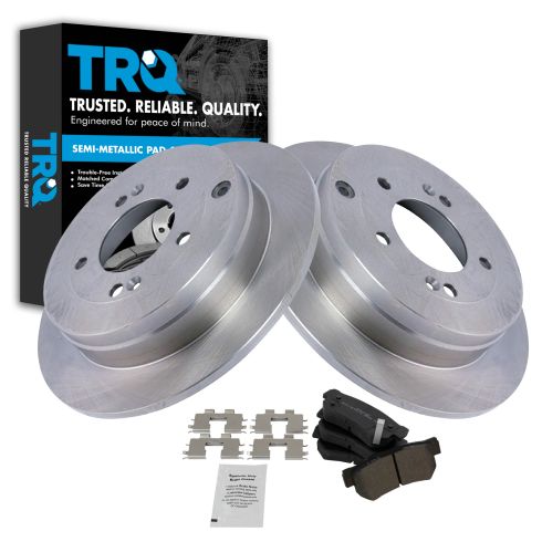 06-09 Hyundai Azera Rear Metallic Brake Pads & Rotors Set