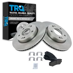 10-11 Kia Soul w/1.6L Front Ceramic Brake Pads & Rotors Set