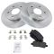 04-08 Grand Prix (ex GXP); 05-09 Lacrosse; 05-08 Alluere (ex Super) rear Metallic Pads & Rotors Set