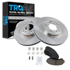 04-08, 10-11 Mitsubishi Endeavor Front Ceramic Brake Pads & Rotors Set