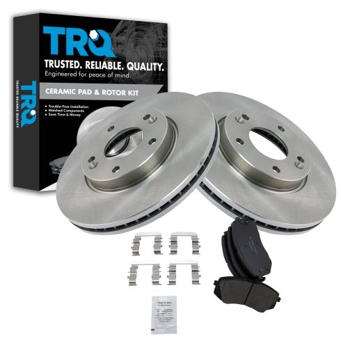 07-09 (thru 3/30/09) Kia Rondo Front Ceramic Brake Pads & Rotors Set