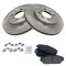 94-01 Acura Integra RS GS GS-R; 93-95 Civic wABS Front Premium Posi Metallic Brake Pads & Rotor Kit