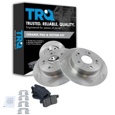 08-12 Honda Accord; 09-12 Acura TSX Rear Ceramic Brake Pads & Rotors Set