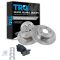 08-12 Honda Accord; 09-12 Acura TSX Rear Ceramic Brake Pads & Rotors Set
