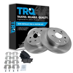 10-12 Lexus HS250H; 06-12 Toyota Rav4 Rear Metallic Brake Pads & Rotors Set