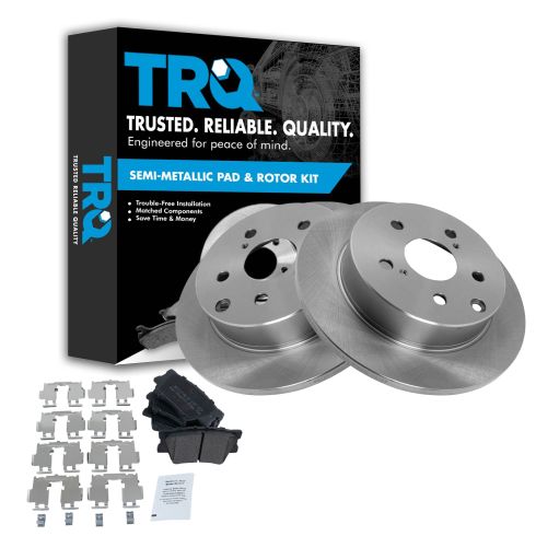 10-12 Lexus HS250H; 06-12 Toyota Rav4 Rear Metallic Brake Pads & Rotors Set